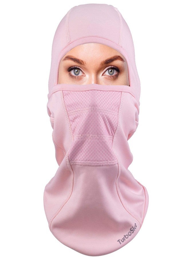 TurboSke Ski Mask - Balaclava face Mask Wind Water Resistant for Cold Weather (Pink) - Image 1